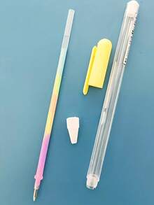 Random 6pcs/12pcs Vibrant Pastel Pens In Rainbow Gradient With 6 Colors, Fluorescent Black Card Pens For Greeting Cards - Multicolor - View 8