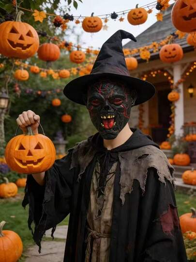 1 Pair European Medieval Viking Retro Pirate Boots, PU Leather Black & Brown Cosplay Pirate Captain, Knight Warrior Leg Covers, Suitable For Festivals, Carnivals, Stage Performance Props