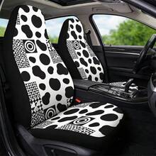 1件装汽车座椅套，奶牛纹透气坐垫，适用于SUV和轿车，四季皆宜，可水洗。 - 彩色 - 查看 7