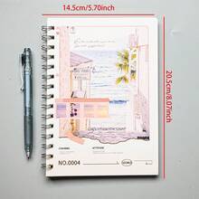 A5螺旋笔记本，66页，横格纸，加厚封面，办公用品，学生学习笔记本，烫金封面硬面笔记本 - A5 - 查看 10