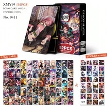 92PCS Laser Flash Cards, Featuring Tan/Jiro Kama/Do, Ne/Zuko Kama/Do, Zen/Itsu Agat/Suma, Ino/Suke Hashi/Bira, Double-Sided LOMO Cards. High-Definition Printed Anime Merch Boxed Cards, Must-Have Collectibles For Anime Fans, Perfect Choice For Your Collection Binder.92pcs (60 Cards + 32 Small Stickers) - Multicolor - View 3