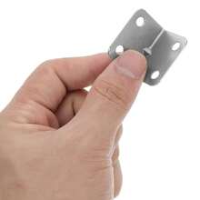 Bộ 30/70 chiếc giá đỡ góc bằng thép, giá đỡ góc vuông, giá đỡ góc chữ L bằng kim loại chịu lực cao dùng để đỡ kệ. - Giá đỡ góc bằng thép không gỉ - Xem 4