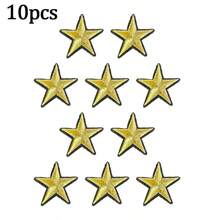 10/33pcs Colorful Star Embroidery Patches, Iron-On Or Sew-On For Repairing Hats, Shirts, Jeans And Bags (Multiple Colors Available) - Multicolor - View 19