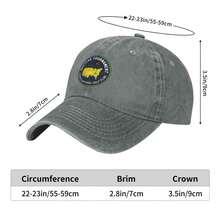1pc MASTERS TOURNAMENT AUGUSTA NATIONAL GOLF CLUB Personalized Printed Baseball Cap Vintage Washed Baseball Cap Retro Distressed Dad Hat Soft Adjustable Printed Streetwear Unisex Cap For Men Women - màu đen - Xem 11