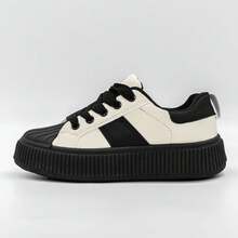 Pantofi Sport Dama 3XJ118 Alb-Negru - Alb-negru - Vizualizare 4