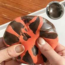 Creative Mint Dark Chocolate Handmade Crunch Ball, Stress Relief Toy With Cracking Sound, Moldable Squeeze Toy - Multicolor - View 6