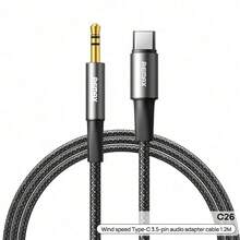 REMAX CB08(C-3.5M) Type-C To 3.5mm Male Audio Adapter Cable (1.2M), High-Definition Sound Quality, No Playback Delay, Sturdy And Durable, Widely Compatible, Aluminum Alloy Connector, Scratch-Resistant And Wear-Resistant. - View 2