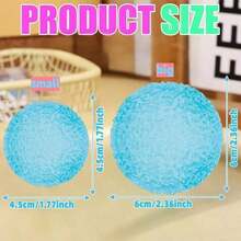 1/2/3/6/9pcs Mini Textured Stress Relief Ball: High Density Solid Soft Gel Toy, 1.6 Inch Small Sensory Fidget Toy, Suitable For Kids And Adults, Quiet Classroom Stress Relief Item, Malt Filling, Student Prize - 1 件 - 粉紅色 - 查看 7