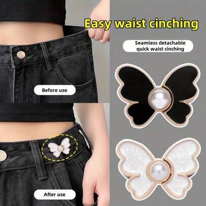 Fibbia a forma di farfalla per cintura, utilizzata per stringere la vita e garantire una vestibilità aderente