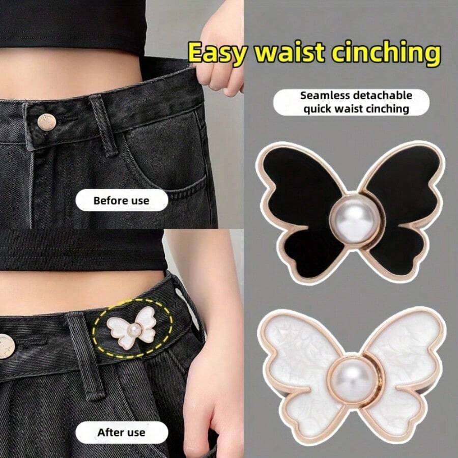 Khóa thắt lưng hình bướm, dùng để siết chặt vòng eo và đảm bảo vừa vặn. - Bươm bướm - Xem 1