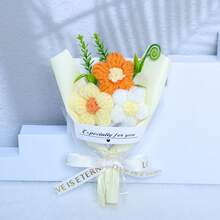 1-3pcs Mini Artificial Flowers With Gift Bag, Suitable For Valentine's Day, Mother's Day Bouquets And Small Gifts - Multicolor - View 28