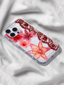 Ốp lưng điện thoại trong suốt họa tiết hoa ly đỏ và dâm bụt, tương thích với iPhone 13/11/17/17pro/16/14/15/15pro/15 Plus/15 Promax/7plus/8plus/X/Xs Max/Xr/11pro/12pro/13pro/14pro/12mini/13mini/11promax/12promax/13promax/14promax/14plus/17pro Max/17Air/6/6s Plus/7/8/16Pro/16plus/16promax/Se2/17promax & Tương thích với Samsung Galaxy A54/A14/A12/A13/A15/A32/A33/A24/A52S/S20/S21/S22/S23/S24/S23Plus/S24Ultra/S25/A15/A33/A23 - Nhiều màu - Xem 3