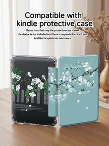 Cherry Blossoms Pattern Tablet Case Compatible With IPad Air 11-Inch M3 2025 / M2 2024, Air 5th Generation 2022 , (A16) 11 Inch 11th Generation 2025,Compatible With Samsung Galaxy Tab,Kindle Paperwhite 12th Gen 2024, Clear Back ,Fashion Pattern Protective Case,Autlueomatic Sleep And Wake-Up Function, Airbag Protection, Suitable For Gifts And Office Use - Multicolor - View 8