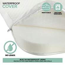 Paquete de viaje plegable con bolsa de colchón colchón portátil impermeable mini cuna para cama de bebé protector de espuma viscoelástica accesorios para bolígrafo funda de viaje incluida - como en la foto - Ver 3