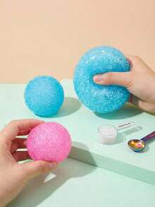 Stress Relief Ball With Rich Texture: High-Density Soft Gel Toy, 1.6 Inch Small Sensory Toy, Quiet Classroom Stress Relief Item, Malt Filling, Student Reward - Multicolor - View 9