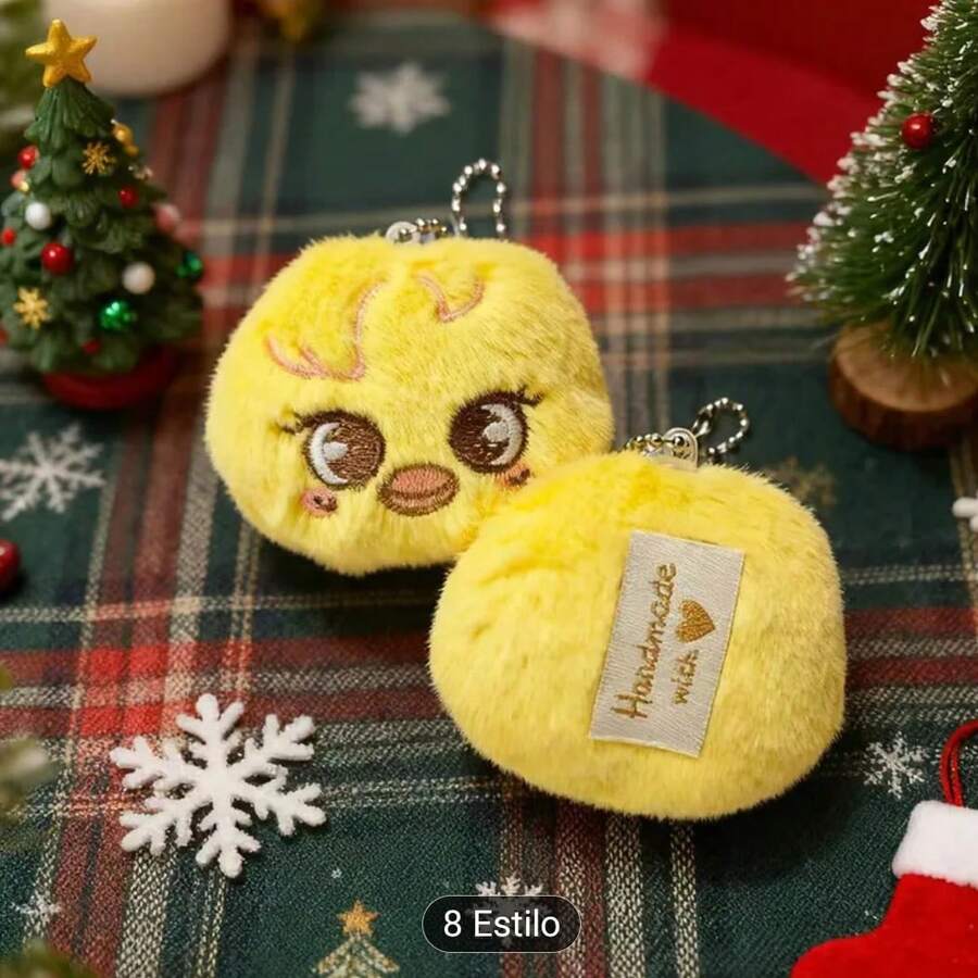 Llavero peluche accesorio kpop stray niños perdidos  musica coreana kpop estilo infantil animales  Encantador    Tela - Pollo 2 - Ver 1