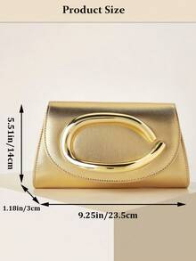 Shiny, Dazzling, Luxurious, Charming, Elegant, Exquisite Large Women's Clutch Bag, Evening Bag, Party Handbag With Detachable Chain Strap, Suitable For Weddings, Parties, Galas, Banquets, Made Of Velvet Material, Fashionable And Elegant, Suitable For Girls, Ladies, College Students, Young Professionals, Can Be Paired With Party Dresses, Evening Gowns, And Sequin Dresses , Wedding - 金色 - 查看 11