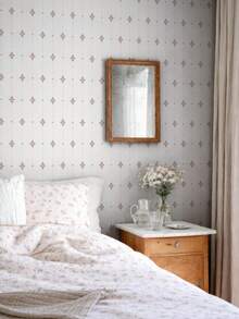 Papier peint autocollant à rayures florales rétro, convient pour les murs de la chambre, la rénovation de meubles, la décoration d'intérieur - A - Voir 3