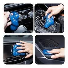 Car Cleaning Gel Car Clean Detailing Putty, Universal Car Interior Cleaner Slime, Car Putty Auto Detailing Tools Accessories, Dust Remover Perfect Cleaning Kit Supplies, Gifts For Men Women-5.6oz - 藍色的 - 查看 4