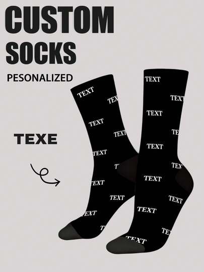 1 Pair Customized Boat Socks With Bow Tie Pattern, Personalized Face Design, Couples Socks, Custom Photo Socks, Custom Printed Socks, Personalized Funny Face Pattern Socks, Custom Image Socks, Any Pattern Can Be Printed On Socks, Anniversary Gift, Valentine's Day Gift, Birthday Gift