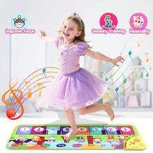 Children's Music Dance Mat, 6 Modes & Multi-Function, Foot Piano Fitness Toy, Baby Interactive Game, Infant Sensory Development Toy - Multicolor - View 4