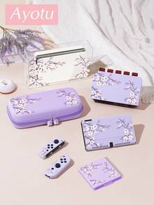 Ayotu Bộ vỏ và phụ kiện máy chơi game họa tiết hoa đào, tương thích với Switch/Switch OLED/Switch Lite, bao gồm vỏ bảo vệ, túi đựng, đế sạc, vỏ chống bụi cho máy, hộp đựng thẻ game, tay cầm điều khiển. Thích hợp làm quà tặng dịp Giáng sinh, mùa xuân lãng mạn, Ngày Valentine, tựu trường và các dịp khác. - Nhiều màu - Xem 2