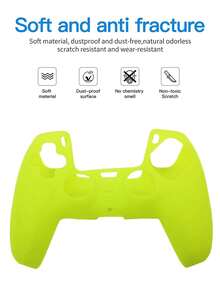 1 Conjunto: 1 Peça Estojo de Transporte para Controle de PlayStation5 + 1 Peça Capa Protetora de Silicone + 4 Peças Tampa de Joystick, Proteção Total Contra Deslizamento, Poeira e Arranhões, Melhorando a Experiência de Jogo - Visão 8