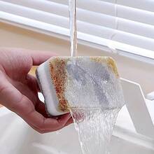 5pcs Dishwashing Sponges, Cleaning Scrubbing Cloths, Double-Sided Cleaning Brushes, Magic Kitchen Pot Scrubbers, Pot Scrubbing Sponges - 5件 - 查看 4