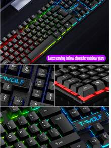 TF200 游戏键盘鼠标有线 USB 悬浮套装，跨境 - 查看 6