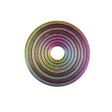 3D Printed Rotating Fidget Ring - Made Of PLA Plastic, Suitable For Office Use, Compact Design, Red And Yellow Color, Durable Stress Relief Toy For Adults And Ages 14+ - Multicolor - View 8