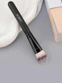 1 舌形粉底刷，易于上妆，适用于液体、膏状、面膜，不结块，扁平粉底化妆刷，高级面部化妆工具。 - 彩色 - 查看 7