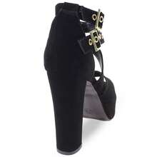 Women Heeled Sandals - 黑色 - 查看 4