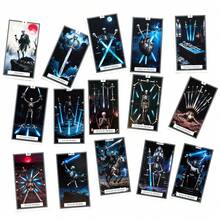 Cartas de orientación espiritual en inglés ESQUELETO Cartas de Tarot aptas para juegos de mesa y reflexión - Baraja de afirmaciones con mensajes inspiradores, positividad diaria para meditación, diario - Azul - Ver 10