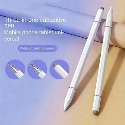 Bút cảm ứng 3 trong 1, đa năng dùng cho điện thoại thông minh, máy tính bảng, vẽ, viết, đầu bút cảm ứng mảnh, quà tặng lý tưởng cho mẹ, gia đình, bạn bè, sinh nhật, ngày lễ.