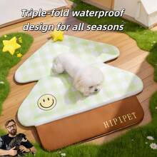 SANRIO 2026 Spring/Summer New Pet Mat, Star Shaped Lounging Pad For Small Dogs & Cats, Dog Bed - Mint Green - View 1