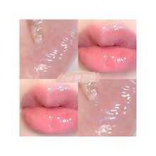 6Pcs Plumping Lip Gloss, Lustrous Dewy Finish Moisturizing Shimmer Color Changing Lip Stain Tinted Lip Balm Long Lasting Nourishing Reduce Lips Lines Plumping Serum Lip Oil Care - Honey - 查看 9