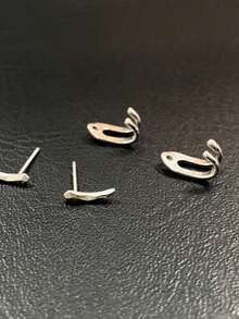 1对男女通用朋克风可拆卸耳环，百搭情侣礼物首饰 - 耳環 - 查看 4