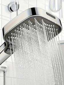 Cabezal de ducha cuadrado de alta presión con filtro de 8 ajustes y panel grande, conjunto de cabezal de ducha de mano con manguera de 59 pulgadas y soporte de pared, ajuste universal G1/2, incluye válvula de cierre, ideal para el hogar, hotel, apartamento, sala de ducha y baño del gimnasio, mejore su baño para una experiencia de baño de lujo, gran regalo para familiares y amigos - Multicolor - Ver 6