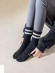 Striped Over-The-Knee Socks - Multicolor - View 4