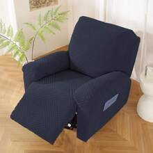 NORTHERN BROTHERS Funda Reclinable Extra Grande Fundas Reclinables Elásticas Que Se Mantienen en Su Lugar Fundas Lavables para Silla Reclinable Lazy Boy Fundas Protectoras para Muebles Funda - Azul Profundo - Ver 3