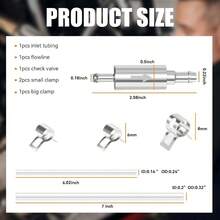 2 Pack Brake Bleeder Hose Kit, One Way Check Tube With Clamp, Hydraulic Brake Fluid Motorcycle/Car Clutch Hydraulic Brake Bleeding - A - View 2