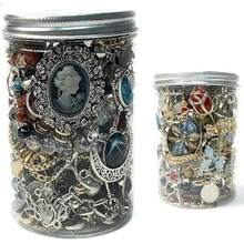 Exquisite Mystery Jewelry Jar Set - Valentine's Day 1 Piece Surprise Jewelry Box For Women,Fashionable Gift Set (Necklace, Earrings, Rings,Kracelet,Keychain, Hair Clip,Etc) - Unique Birthday Gift For Her - 1 件 - 查看 7