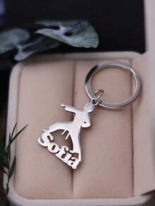 Personalized Taekwondo & Karate Keychain - Multicolor - View 3
