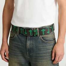 Original Cross-Print Belt Cowgirl & Cowboy Belt With Classic, Minimalist Buckle Belt For Men Women - Multicolor - View 20