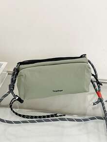 Women's Adjustable Crossbody Bag, Durable Nylon Casual Shoulder Bag, Minimalist Design Outdoor Shoulder Bag, Phone Pouch, Minimalist Shoulder Bag - Multicolor - View 5