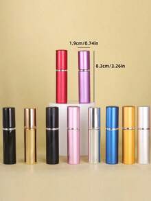 1pc/7pcs 5ml Refillable Perfume Bottle With Spray, Portable Travel Size Atomizer Cosmetic Container, Leak Proof Fragrance Pump, Mini Sized For Easy Carry And Storage - 1PC Matte Red - View 3