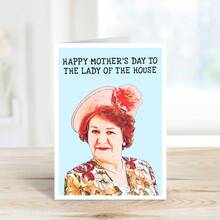 Tarjeta de Día de la Madre divertida, Tarjeta de Día de la Madre de sitcom de los 90, Tarjeta de Día de la Madre divertida de la Señora de la Casa, Regalo del Día de la Madre para mamá - multicolor - Ver 2