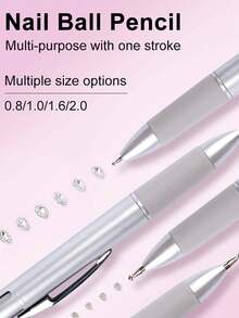 5/6 In 1 Professional Multi-Head Nail Art Dotting Pen, Suitable For Painting, Striping, Dotting, Glitter Nail Art, Pressure Activated, Ideal For Nail Technicians And Beginners - Multicolor - View 9