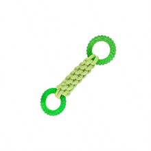 1pc Dog Rope Knot Toy, Durable Chew Toy With Non-Slip Handle - Sturdy & Bite-Resistant, Helps Clean Teeth & Maintain Oral Health, Suitable For Medium & Small Dogs - Tug Of War, Fetch Games, Fun Interactive Pet Toy, Easy To Clean Mixed Fabric Material - Multicolor - View 9