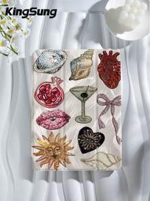 Kingsung Personalized Collage Pattern Tablet Protective Case,Compatible With IPad 9.7/10.2/10.5/10.9/12.9/Pro 11, 10th Gen,Compatible With Samsung Galaxy Tab S6 Lite 10.4 Inch,Compatible With Kindle Paperwhite 12th Gen 2024,Kindle 11th Gen 2022,Kobo Clara Colour,Soft Anti-Fall Protection,Smart Stand/Automatic Wake Up/Sleep - Multicolor - View 3